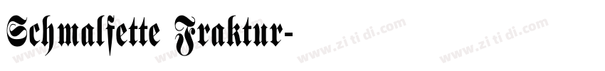 Schmalfette Fraktur字体转换